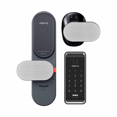 ZIGBANG Shp-a21 Digital Gate Lock + Zd-r70 (black) Passwordless Ai Door Lock Bundle SHP-A21 + ZD-R70 (BLACK)