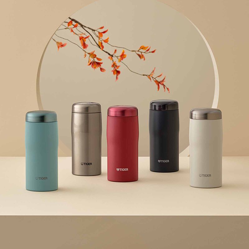 TIGER 360ml Vacuum Stainless Steel Bottle - Moon White MJF-A036 (WF)-image 3