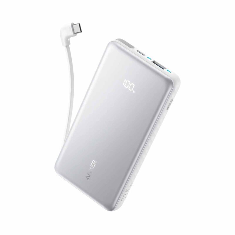 ANKER Zolo Powerbank 10000mah 22.5w Built-in Usb-c 110d - White A110DH21-image 1