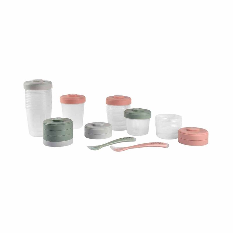 BEABA Meal & Food Storage Expert Pack - Eucalyptus (online) CLIP PORTIONS-image 6