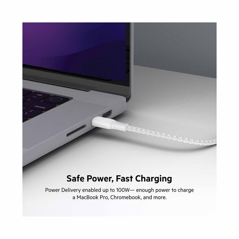 BELKIN Boostcharge Usb-c To Usb-c Cable 100w 3m White CAB014BT3MWH-image 7