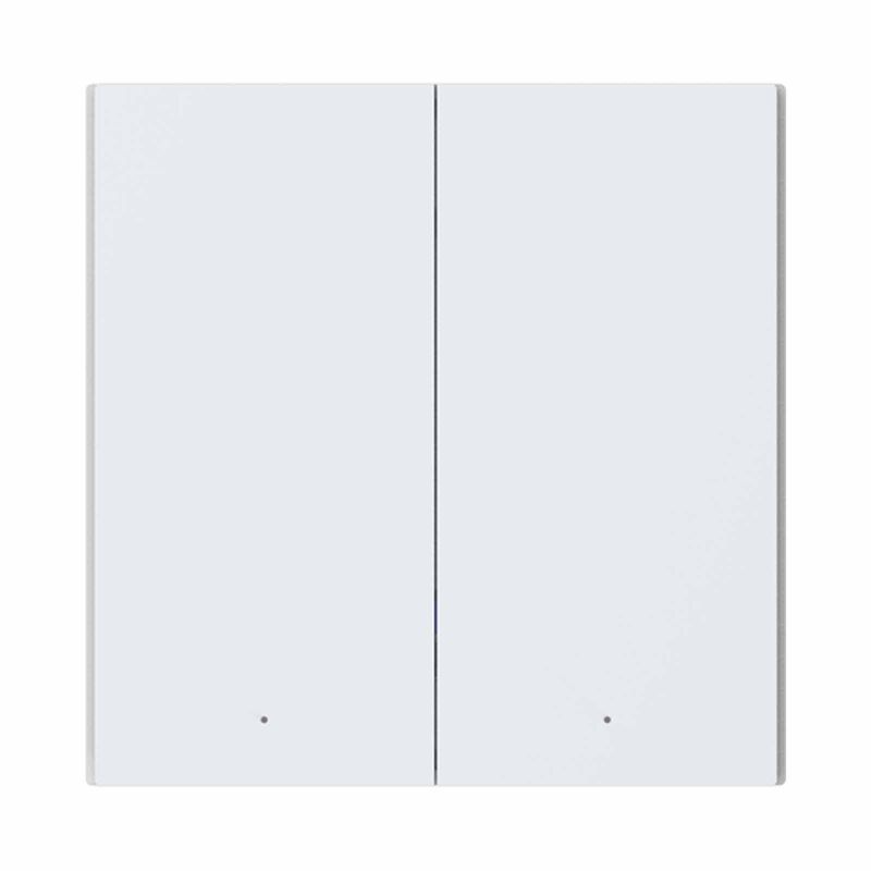 AQARA Wall Switch H1 (double Rocker, No Neutral) White WALL SWITCH H1 (DOUBLE ROCKER NO NEUTRAL)-image 1