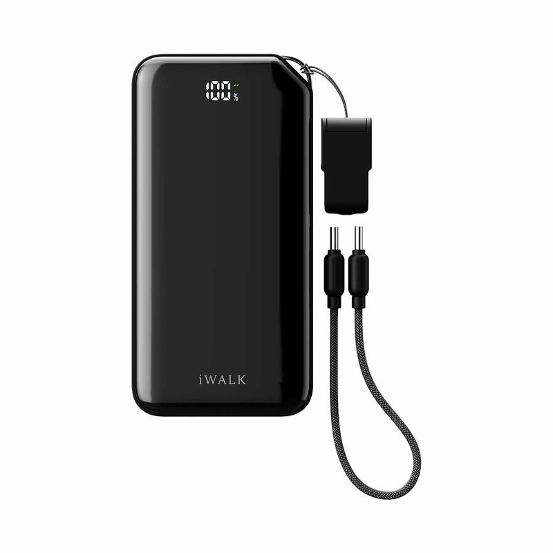 IWALK Macrogo 10000mah 30w Portable Charger With Stand Black UBM001-001A-image 1