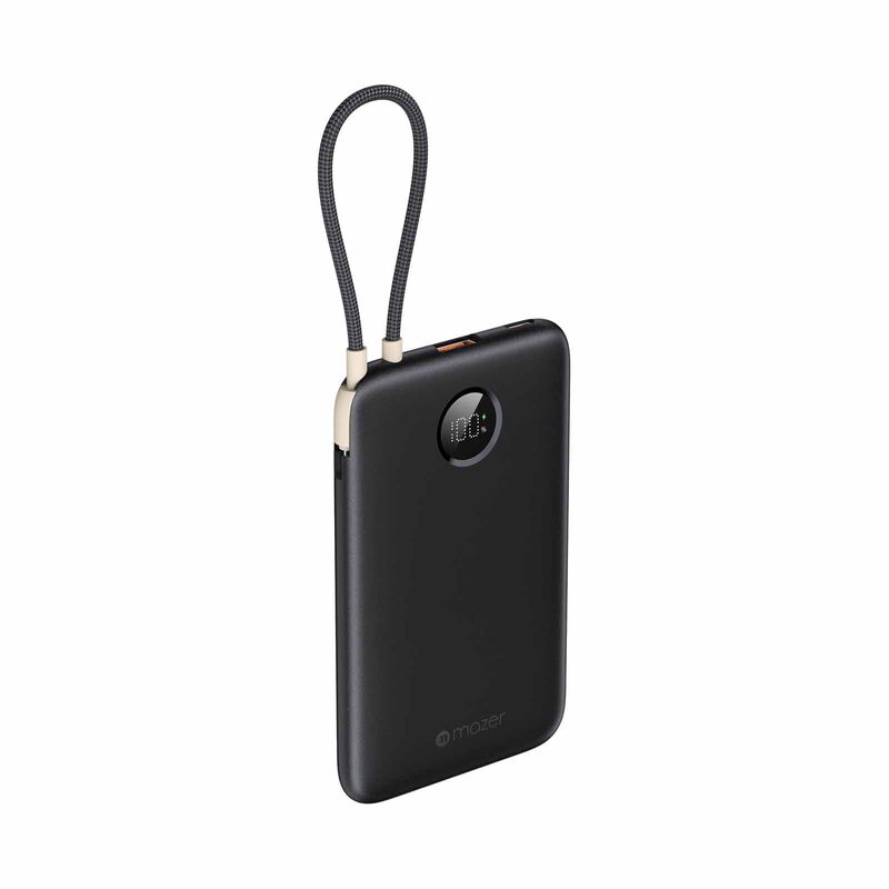 MAZER Powercharge Link 10,000mah Built-in Usb-c Cable Pd20w Power Bank-black M-PC20LINK10V2-BK-image 3