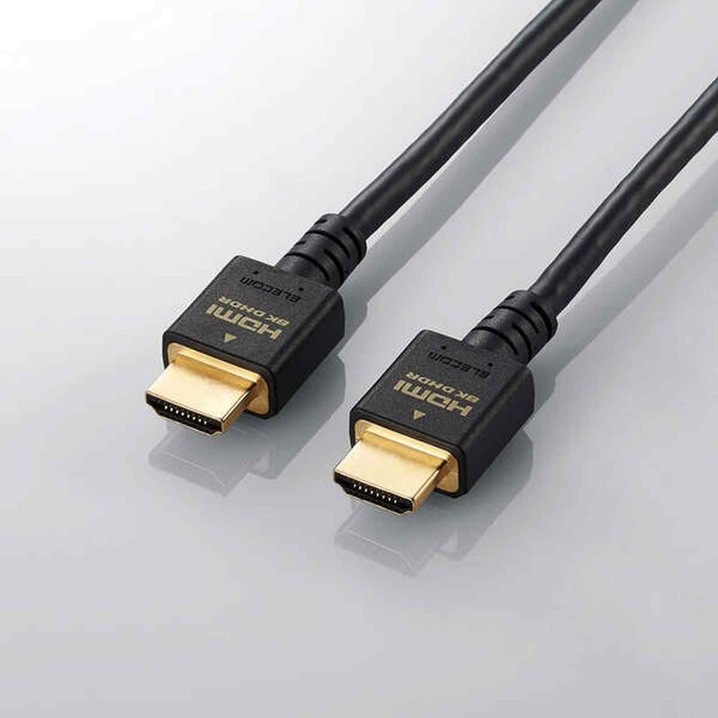 ELECOM Ultra High Speed Hdmi Cable Ver 2.1 48gbps 1m DH-HD21E10BK-image 2