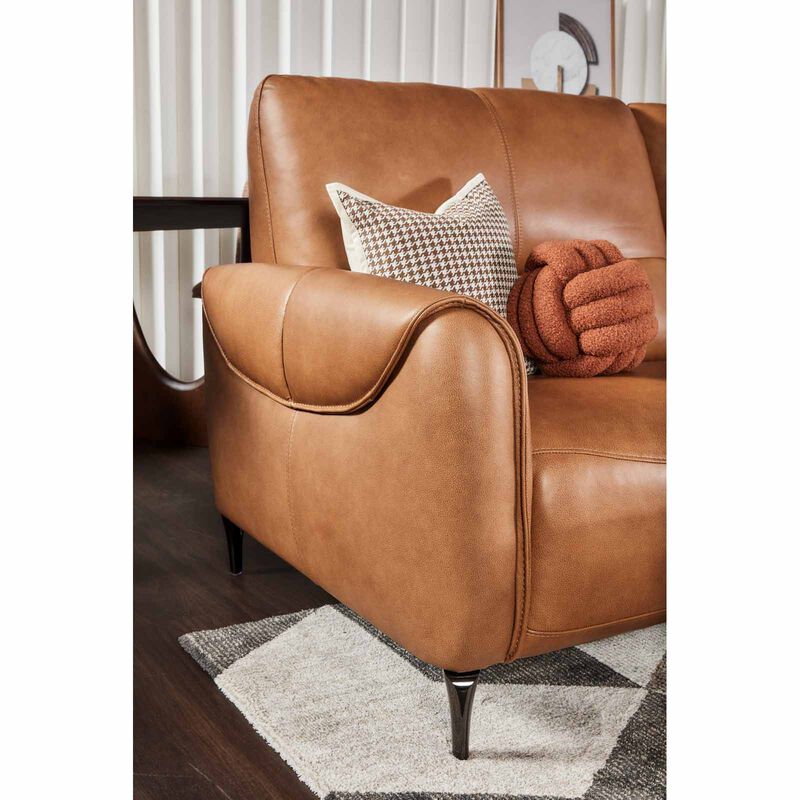 3 Seater (fl) C13 Copper Full Leather Sofa LINNEA-image 3