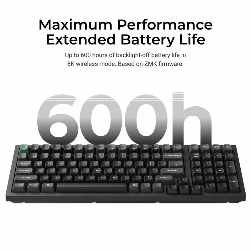KEYCHRON K10 Ultra 8k 100% 108 Keys Black Rgb Hot-swap Apex Banana Switch KYCN-K10U-H4-image 7