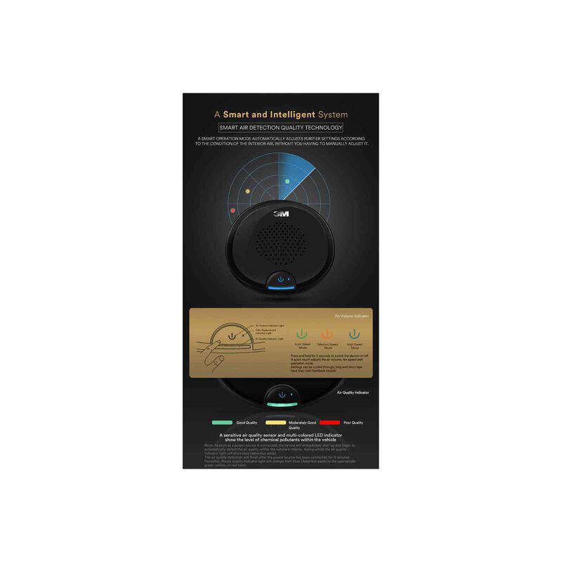 3M Smart Vehicle Air Purifier Plus Black PN38816-image 9