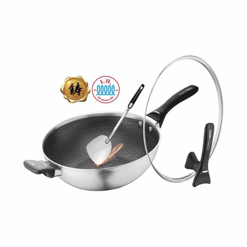 ASD Hybrid 3-ply 32cm Hex-wok HP-32HHW-image 1