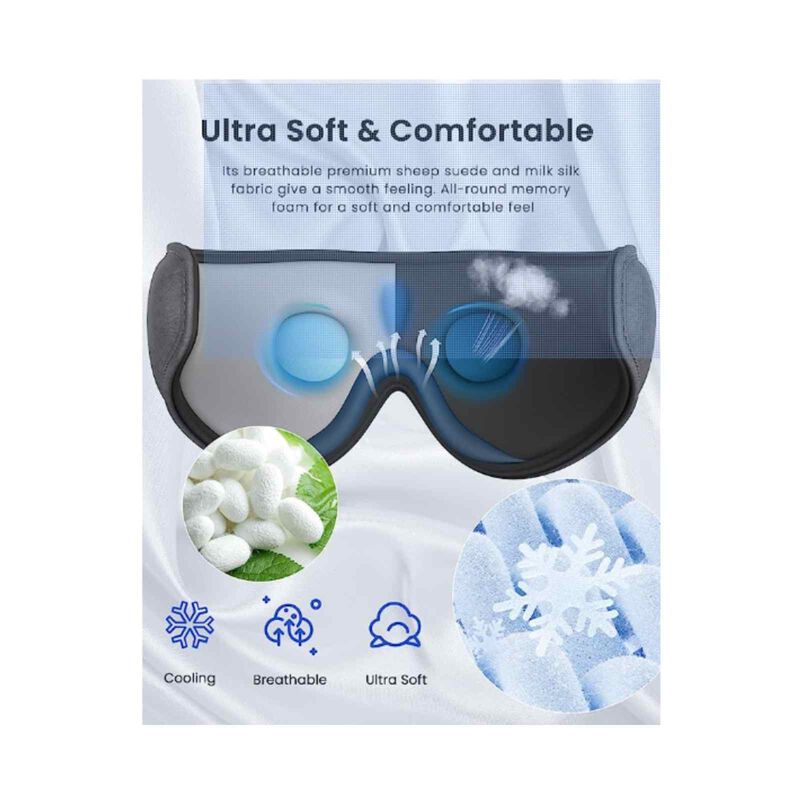 RENPHO Eye Snooze Mask - Grey GS002-GY-image 3