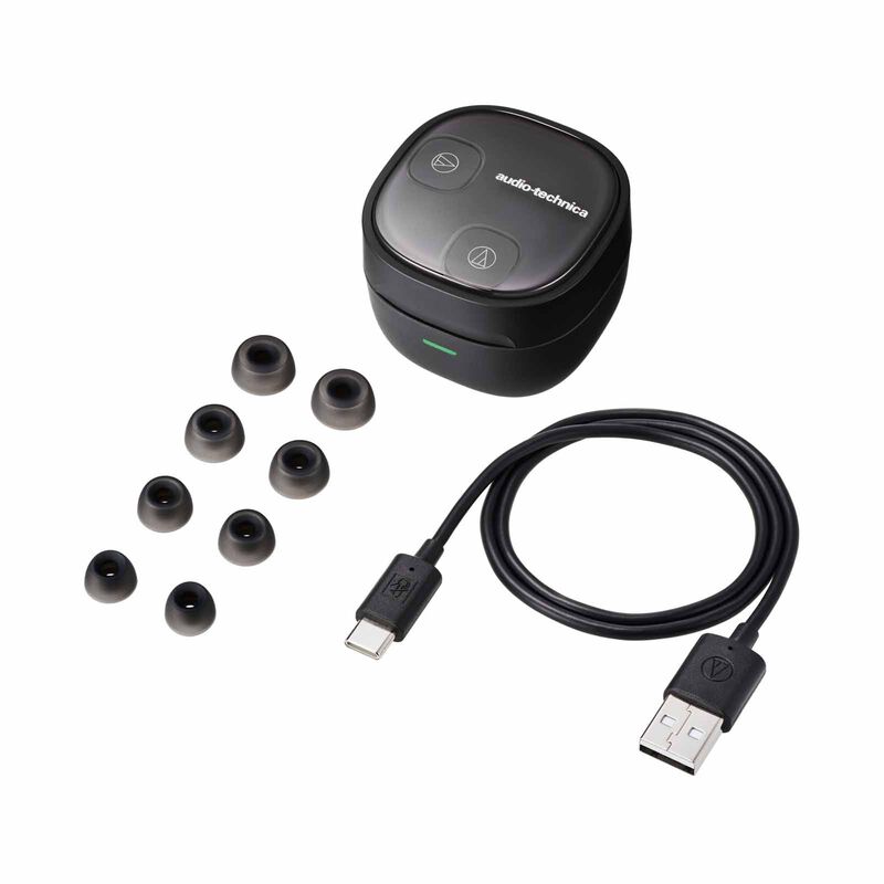 AUDIO TECH True Wireless With Active Noise Cancellation - Black ATH-SQ1TW2NC BK-image 2
