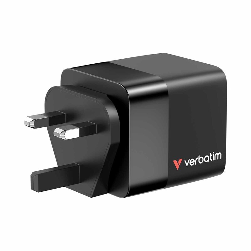 VERBATIM Gan Charger 65w 2 Port Cable Display Us/uk/eu VM32217-image 8