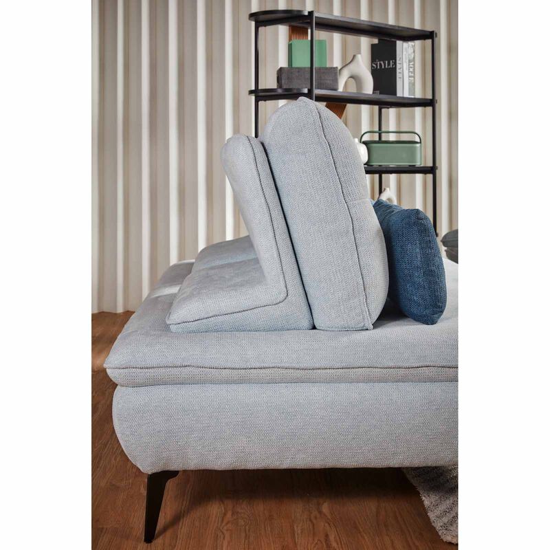 MUZE 2 Seater 1 Arm (fab) Cat A Blue Fabric Sofa SORA-image 3
