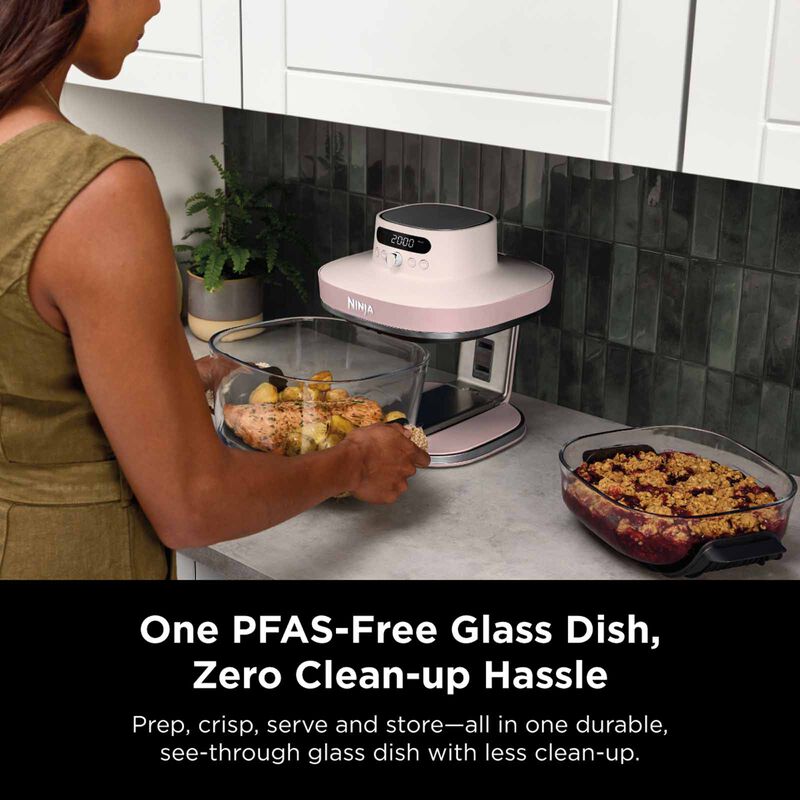 NINJA Crispi Pro Countertop Glass Air Fryer - Rose Quartz AS101SMPK-image 14