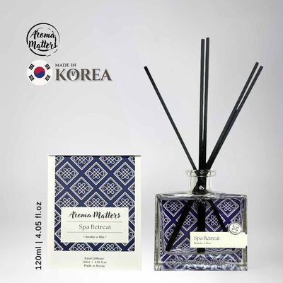 AROMA MATT Spa Retreat Reed Diffuser 4.05 Fl.oz (120ml) BOTTLE120-SPA RETREAT