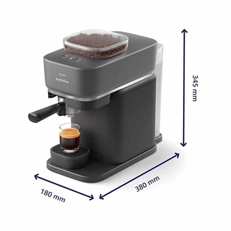 PHILIPS Baristina Espresso Machine - Black Grey BAR300/60-image 7