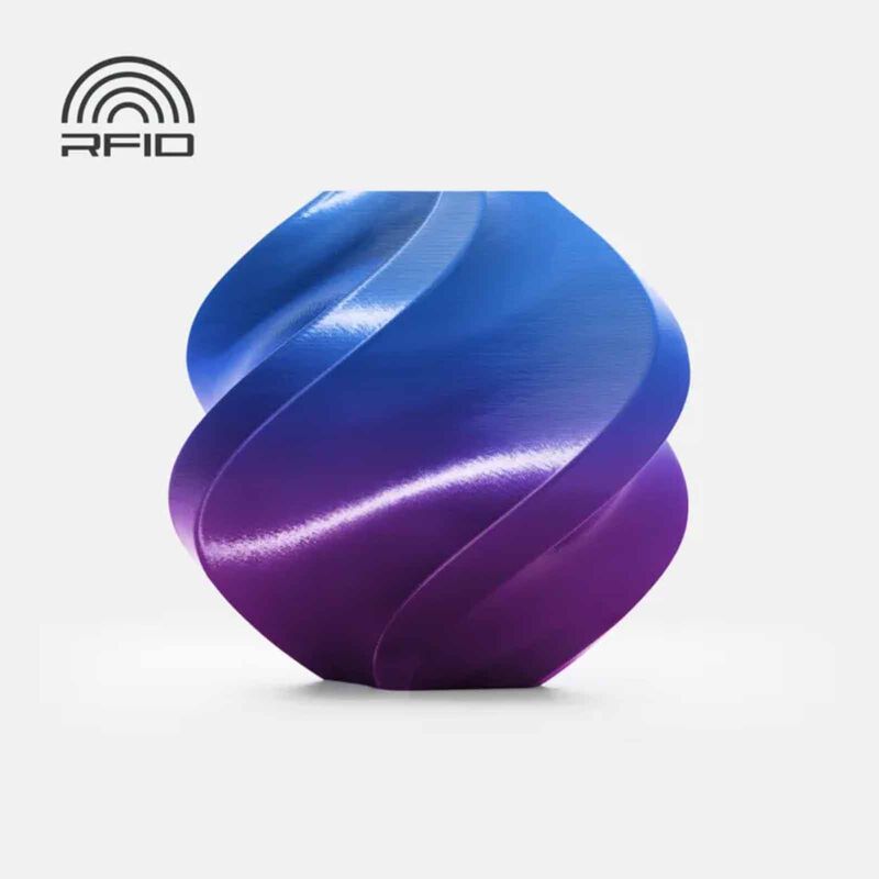 BAMBU LAB Pla Silk - Aurora Purple - With Reusable Spool BAM-A05-M4-1.75-1000-SPL-image null