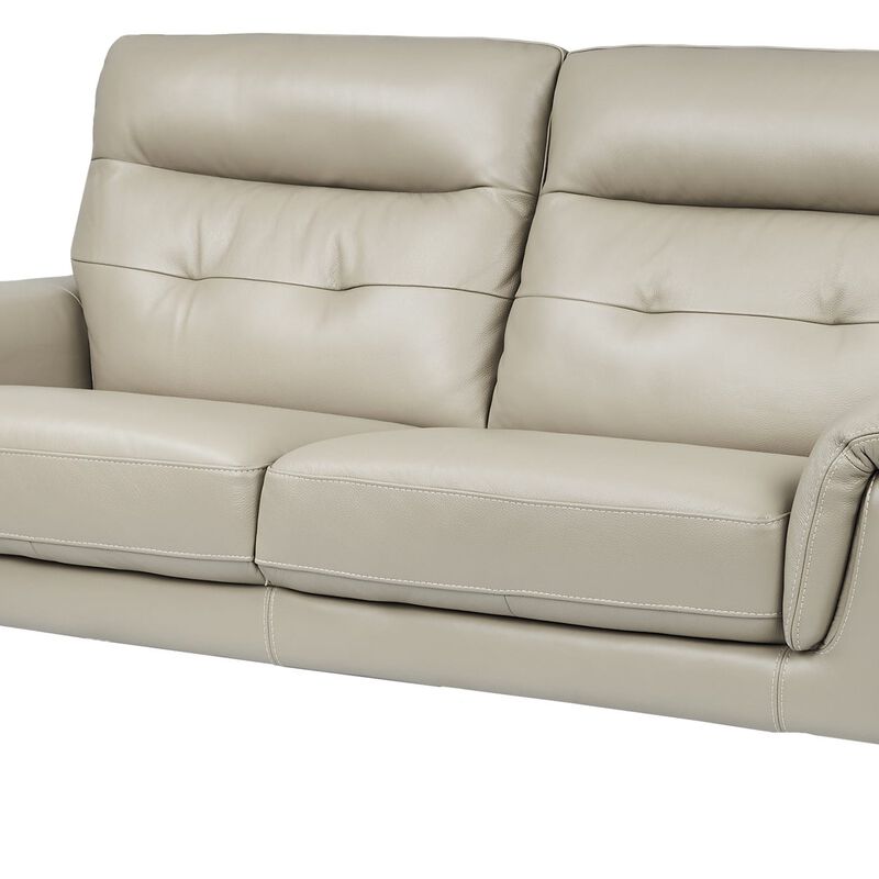 3 Seater (fl) C15 Stone Full Leather Sofa NEW BECCA-image 2