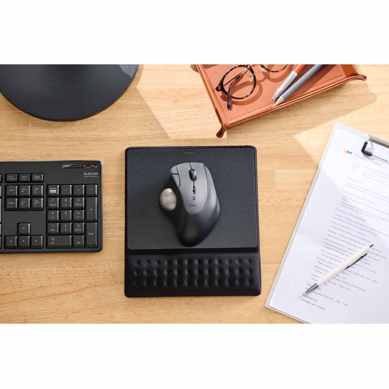 ELECOM Comfy Wide Mouse Pad With Integrated Wrist Rest MP-CF096WBK-image 2