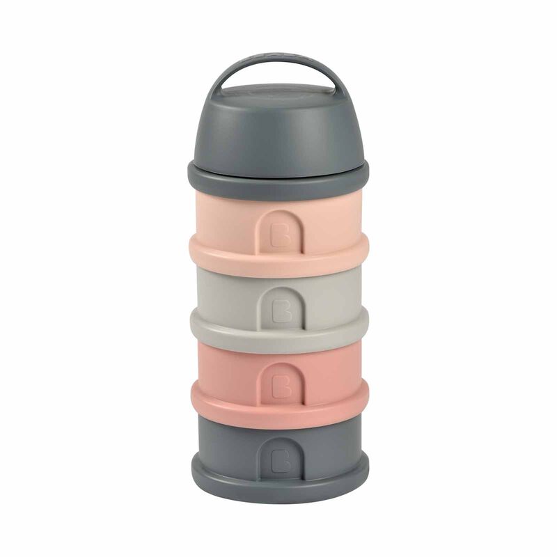 BEABA Container - Mineral Grey/pink (online) FORMULA & SNACK-image 1
