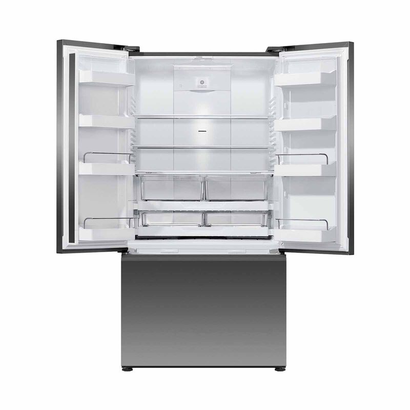 FISHER & P French Door Fridge With Ice & Water (536l)/( Black Reccesed Stainless Steel ) RF610ANUB7-image 2