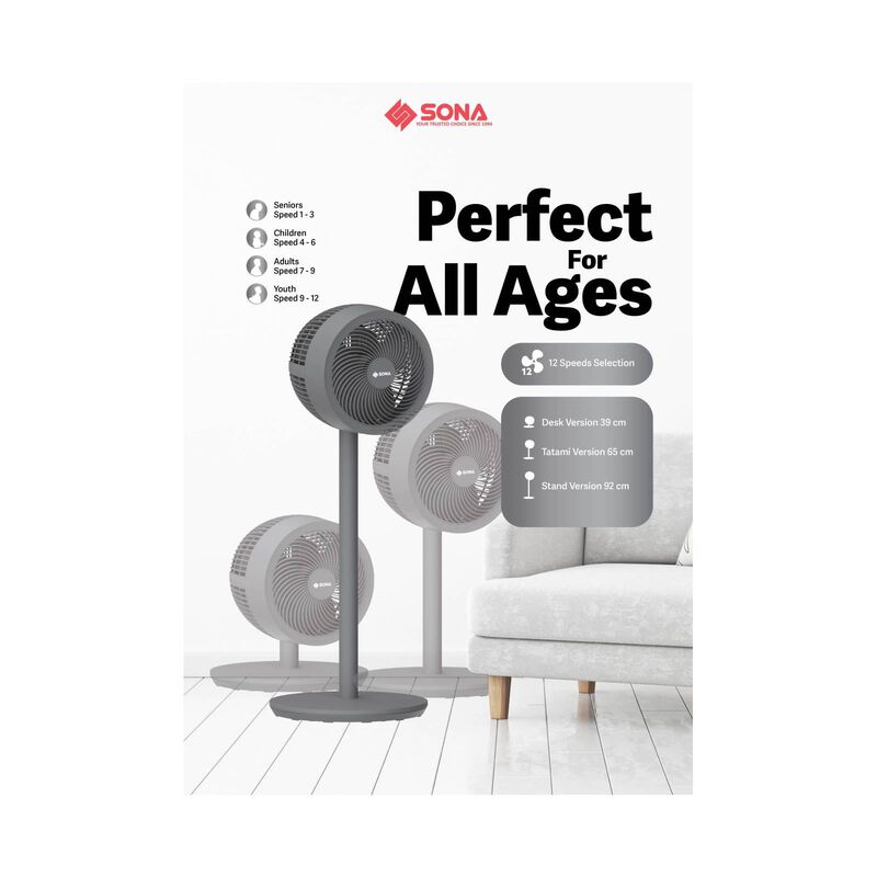 SONA 9 In Dc Stand Fan -black SFS9006DC-image 8