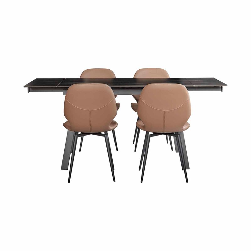 5 Piece Extendable Dining Set NEW HACTON-image 10