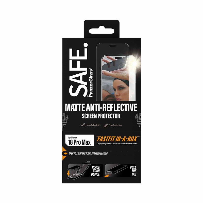 PANZERGLAS Ip18pm Matte (black Frame) Fastfit In-a-box Protector PZG-SA34208-image 2