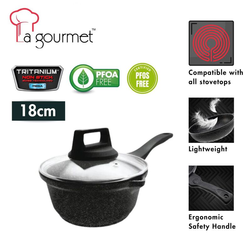 LA GOURMET Shogun Senjo 18cm Saucepan LGSO337986-image 1