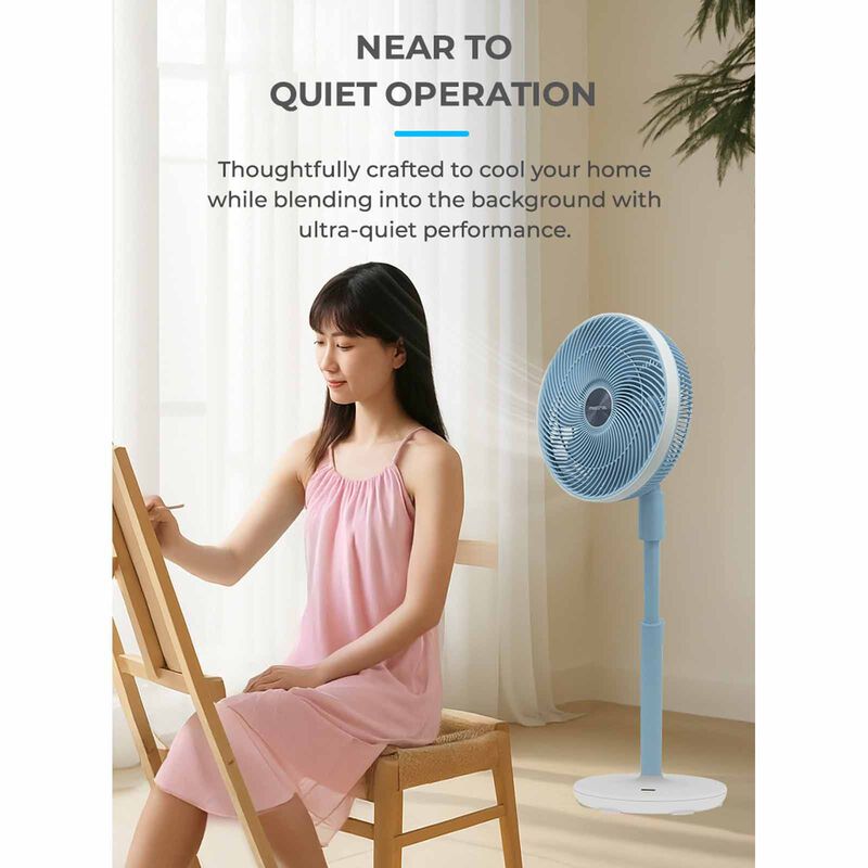 MISTRAL 12 In Bldc High Velocity Stand Fan With Remote & Wifi - Sky Blue MHV9812DRW-SB-image 5