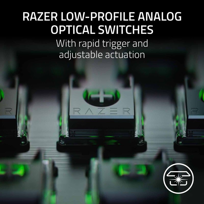 RAZER Huntsman V3 Pro Low-profile Tenkeyless 8khz - Analog Optical Esports Keyboard Frml RZ03-05850100-R3M1-image 4