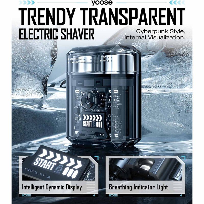 YOOSE Shaver- Grey ICE-image 4
