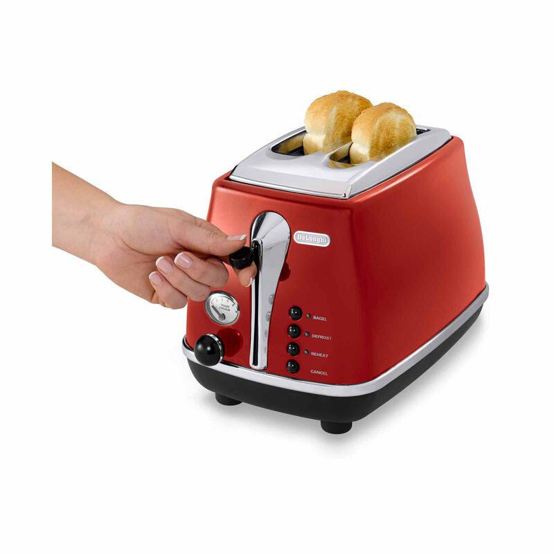 DELONGHI Icona Classic Toaster - Scarlet Red CTO2003.R-image 2