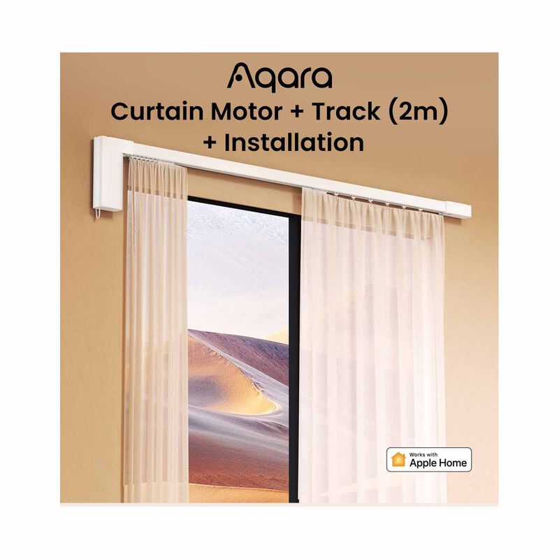 AQARA Curtain Motor + Track (2m) + Installation White CURTAIN MOTOR + TRACK (2M) + INSTALLATION-image null