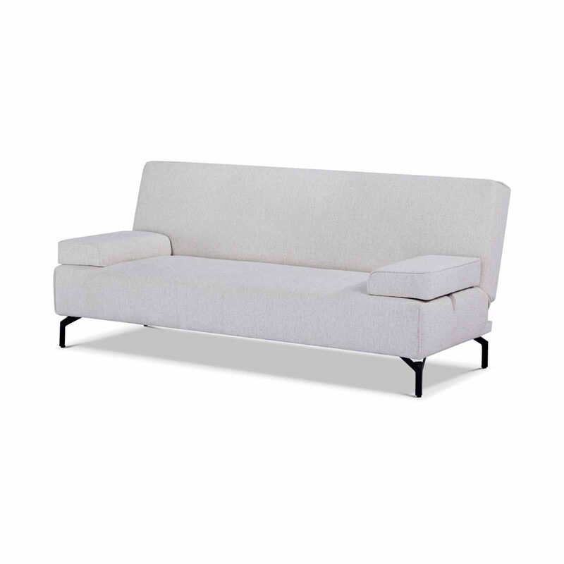 Sofa Bed Beige NEVIS-image 11