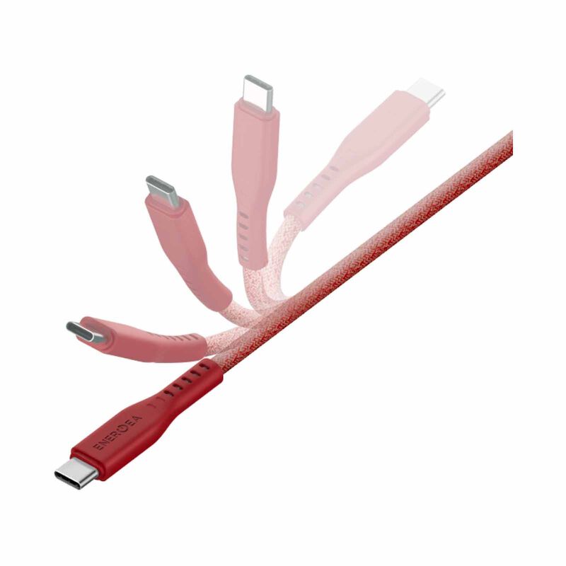ENERGEA Flow C-c Cable 480mbps, 240w With Mct 1.5m -red CBL-FLCC-RED150M-image 3