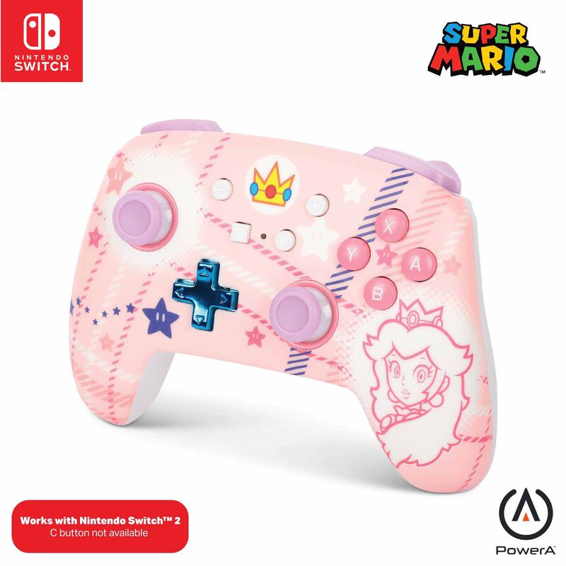 POWERA Nsw Enwl Controller Princess Peach Plaid (wlc001) NSGP0255-01-image 3