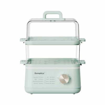 EUROPACE Two-tier Food Steamer (12l) - Green EFS3122BGN