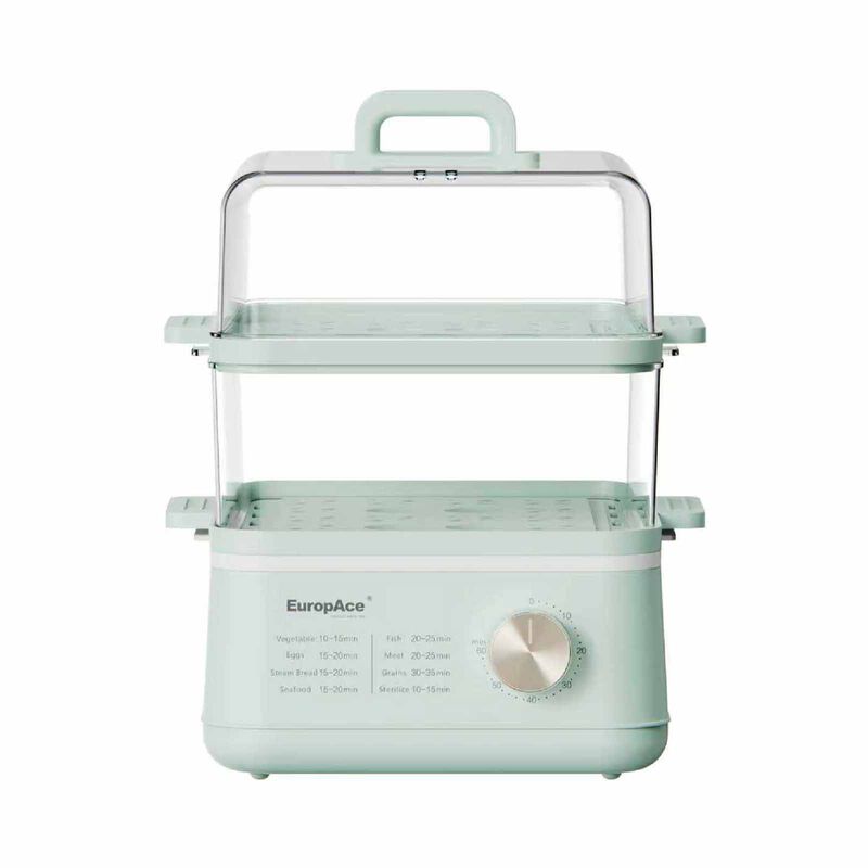 EUROPACE Two-tier Food Steamer (12l) - Green EFS3122BGN-image 1