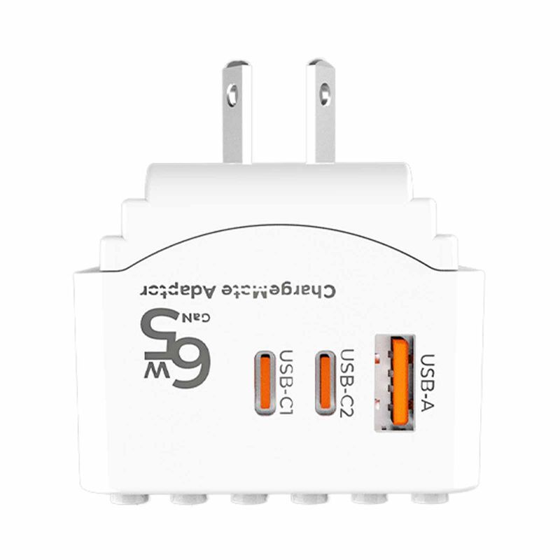 SOUNDTEOH World Travel Adaptor With Gan Pd65watts Usb Quick Charger TA-865C-image 5
