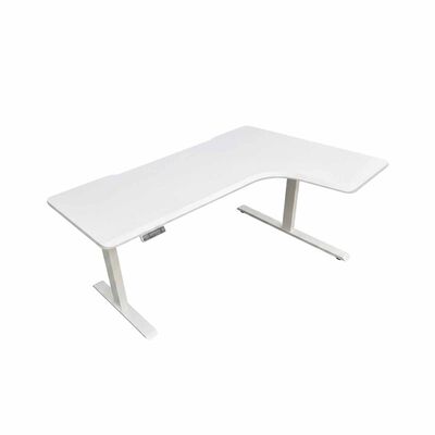 TABLEHOLIC Electric Height Adjustable Table (white) - 180x118cm Right L-DESK