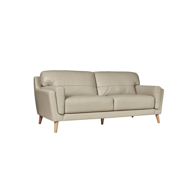 SOLOTTI 3 Seater (hl) Silver Half Leather Sofa TATIANA-image 2