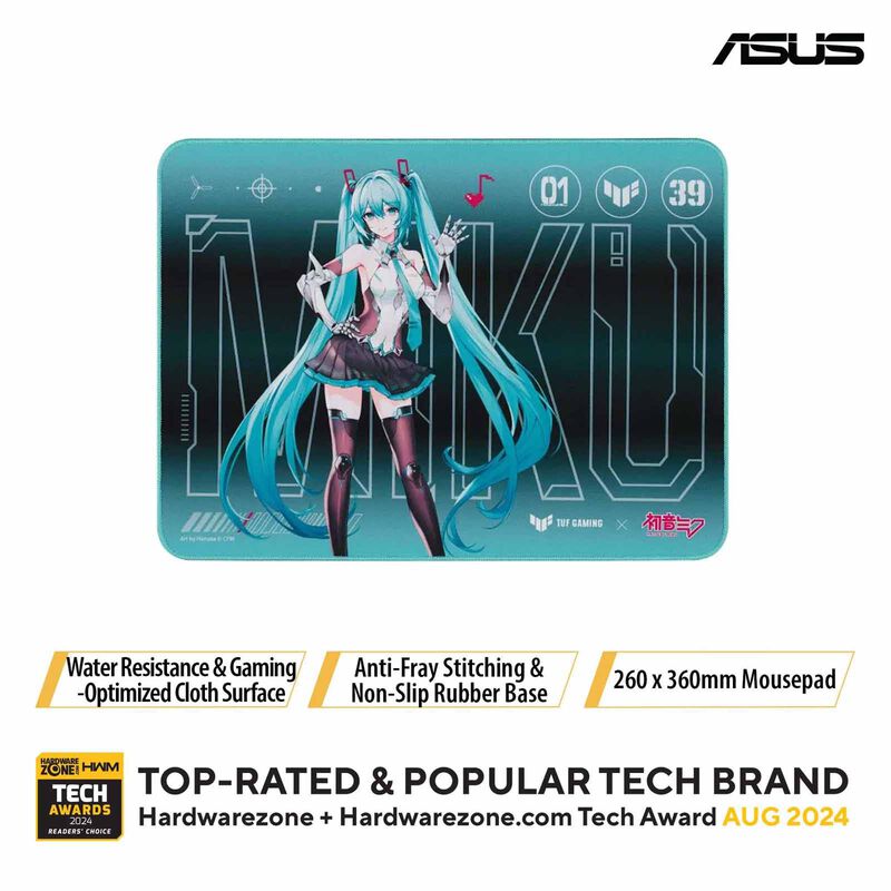 ASUS Tuf Gaming P1 Miku Mousepad NC19 TUF GAMING P1 MIKU-image 1