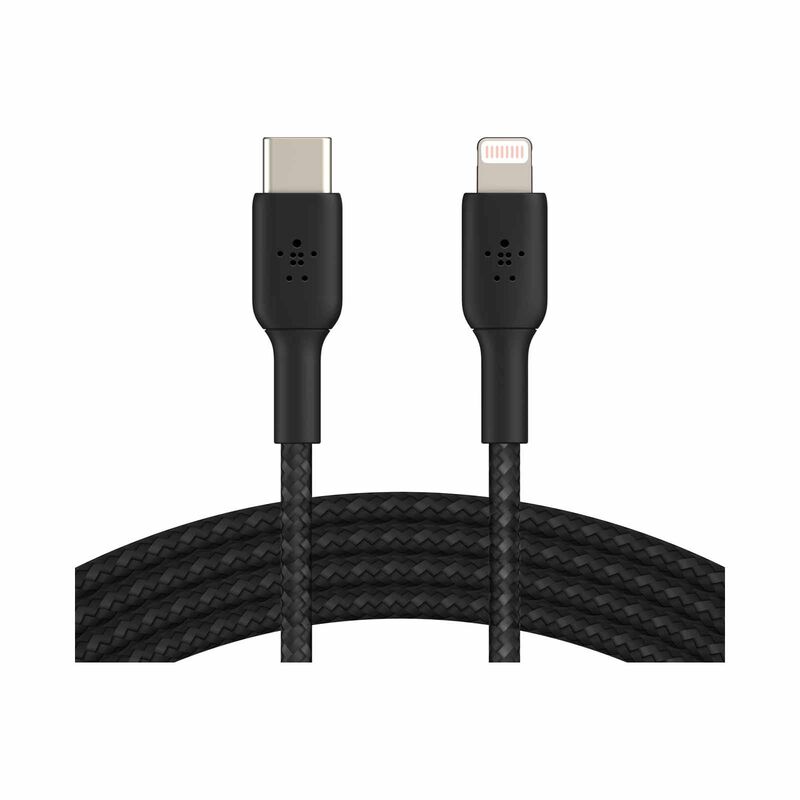 BELKIN Boostcharge Braided Usb-c To Lightning Cable-1m Black CAA004BT1MBK-image 1