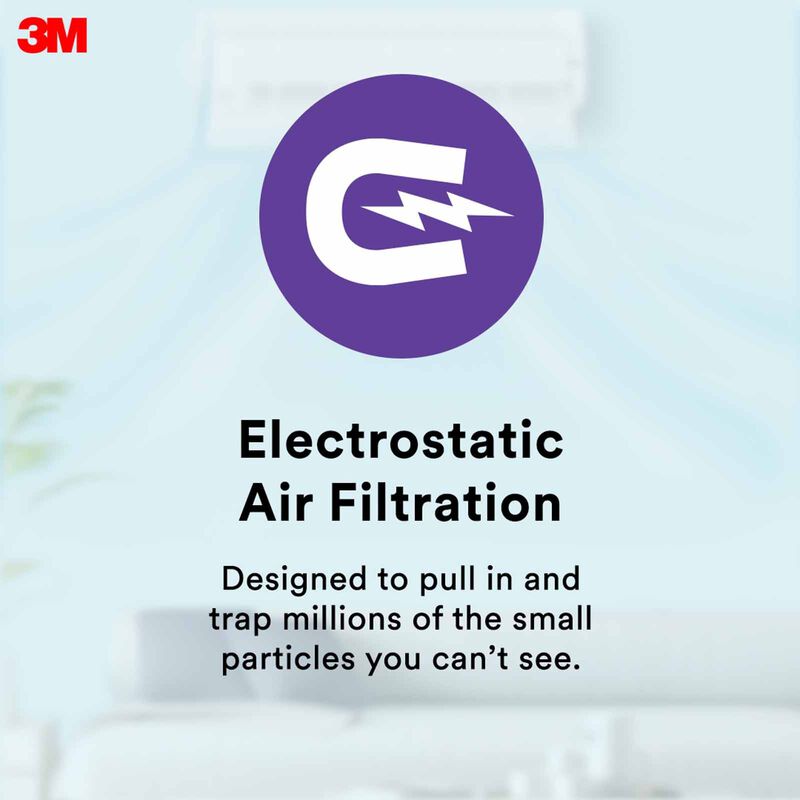 3M Aircon Filter 4pcs 22x34cm For Dust Allergen & Bacteria 9809-CEN-image 7