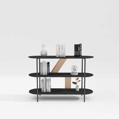 MUZE Display Shelves (low) - Natural+black DOMI