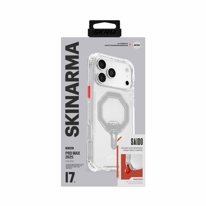 SKINARMA Iphone 17 Pro Max (2025) 6.9" Saido (mag-charge) SK-2025IPP6.9-SDOMS-CLR-image 1
