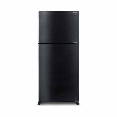 SHARP 2 Door Top Mount Fridge - Black (563l) SJ-PM55-BK
