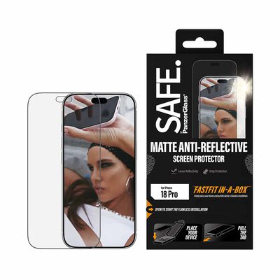PANZERGLAS Ip18p Matte (black Frame) Fastfit In-a-box Protector PZG-SA66238