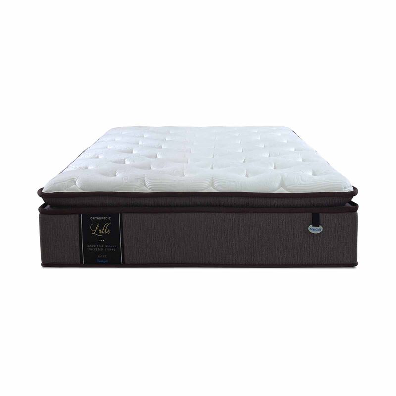MAXCOIL Single Size Mattress + Bedframe LATTE-image 1